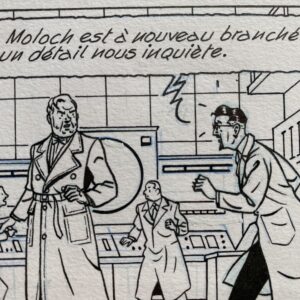 Dufaux, Cailleaux & Schreder - Blake & Mortimer - De roep van Moloch T27 (le cri du Moloch) - Originele inktplaat - Plaat 15 - Dargaud - (2020)