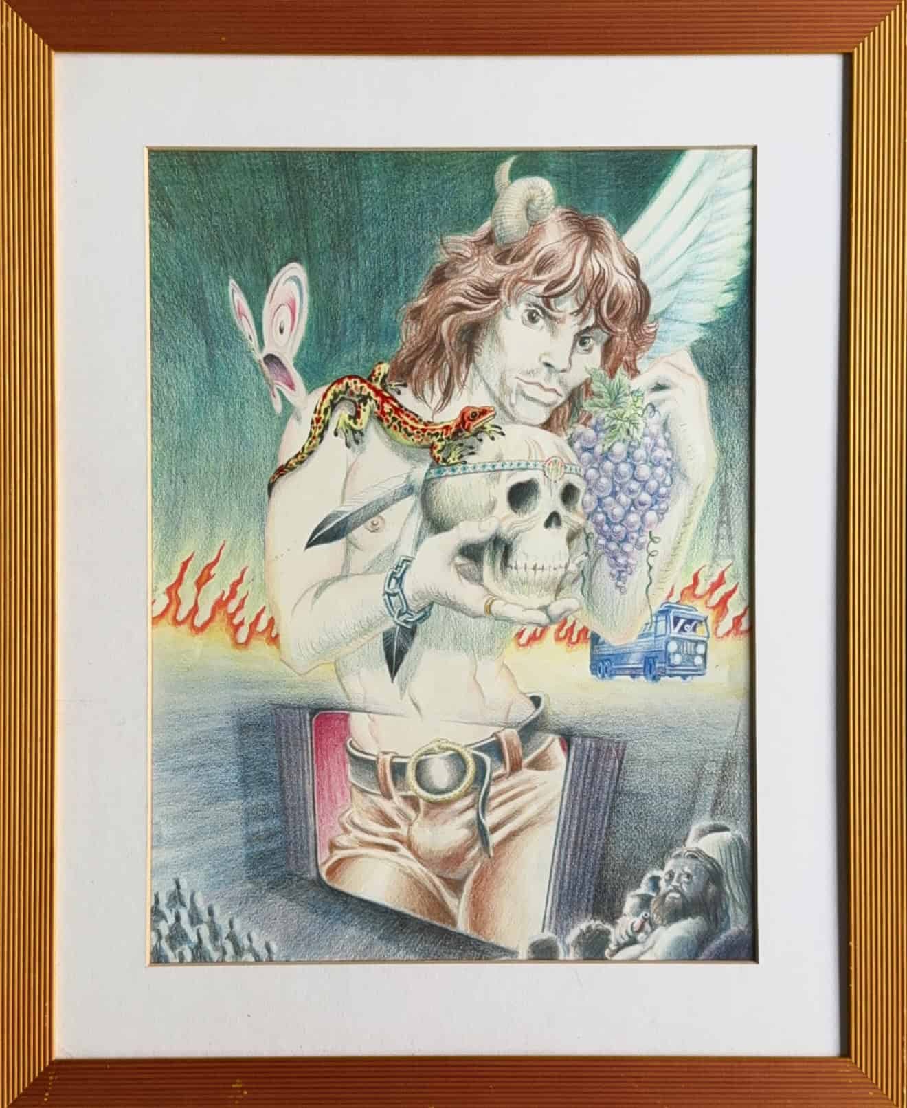 Peter Pontiac, Jim Morrison originele tekening voor tijdschrift "Oor"