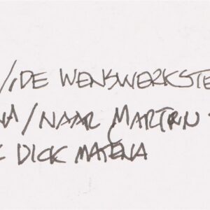 Dick Matena-Tom Poes de wensdenker naar Marten Toonder d