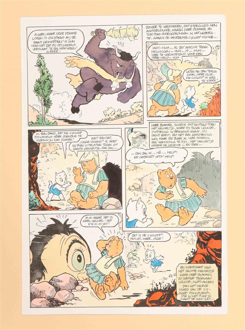 Dick Matena-Tom Poes en het klerenkoffertje naar Marten Toonder a